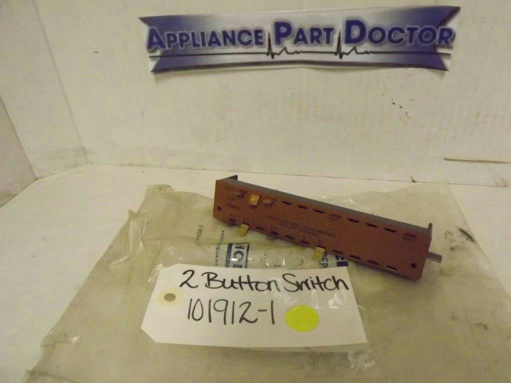 KITCHEN AID WHIRLPOOL DISHWASHER 101912-1 2 BUTTON SWITCH NEW KITCHEN AID WHIRLPOOL DISHWASHER 101912-1 2 BUTTON SWITCH NEW